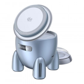 WIRELESS CHARGER (ที่ชาร์จไร้สาย) UGREEN W713 WIRELESS 2IN1 ROCKET MAGNETIC - 25W Qi2.2 MAGFLOW 65300
