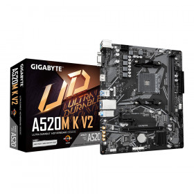 MAINBOARD (เมนบอร์ด) GIGABYTE A520M K V2 (REV. 1.2) - AMD SOCKET AM4 DDR4 MICRO-ATX