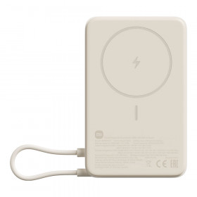 POWER BANK (พาวเวอร์แบงค์) XIAOMI MAGNETIC WITH BUILT-IN STAND - 10000mAh BEIGE BHR08P7TH