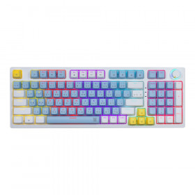 KEYBOARD (คีย์บอร์ด) NUBWO X801 ELEANOR (BLUE-WHITE) (RED SWITCH - MINI RGB - EN/TH) (SET D)