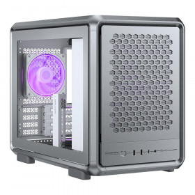 CASE (เคส) COOLER MASTER MASTERFRAME 400 MESH - MICRO-ATX SILVER