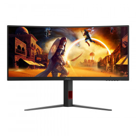 Monitor (จอมอนิเตอร์) AOC CU34G4H/67 - 34 Inch VA WQHD 200Hz AMD FreeSync Premium Curved