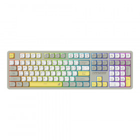KEYBOARD (คีย์บอร์ด) SIGNO KB-734GY NARZISS - RUBBER DOME RGB EN/TH GRAY