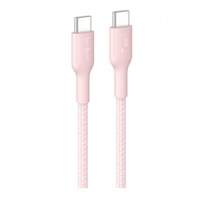 CHARGER CABLE (สายชาร์จ) BELKIN BOOSTCHARGE PRO USB-C TO USB-C BRAIDED 60W 2M - PINK CAB024FQ2MPK
