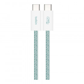 CHARGER CABLE (สายชาร์จ) BELKIN BOOSTCHARGE USB-C TO USB-C 240W 1.5M - GREEN CAB019QC05GR2PK