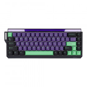 KEYBOARD (คีย์บอร์ด) EGA TYPE MG69HE - MAGNETIC SWITCH RGB EN/TH BLACK-PURPLE-BLACK-GREEN
