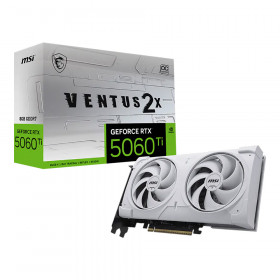 VGA (การ์ดแสดงผล) MSI GEFORCE RTX 5060 TI 8G VENTUS 2X OC WHITE PLUS - 8GB GDDR7