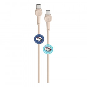 CHARGER CABLE (สายชาร์จ) ANITECH SNP-C002-IV USB-C TO USB-C - 100W 1M IVORY
