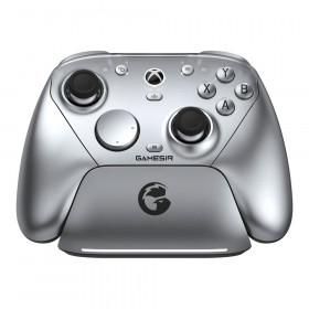 WIRELESS CONTROLLER (คอนโทรลเลอร์ไร้สาย) GAMESIR G7 PRO - TRI-MODE METALLIC SILVER