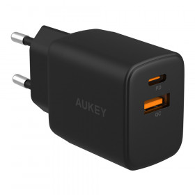 CHARGER (ที่ชาร์จ) AUKEY SWIFT 35W - 1 x USB-C PD 1 x USB-A BLACK PA-F3T