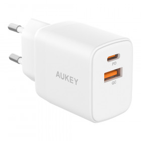 CHARGER (ที่ชาร์จ) AUKEY SWIFT 35W - 1 x USB-C PD 1 x USB-A WHITE PA-F3T