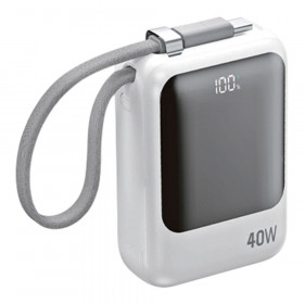POWER BANK (พาวเวอร์แบงค์) D-POWER GC1007 PD - 10000mAh 40W CCC WHITE