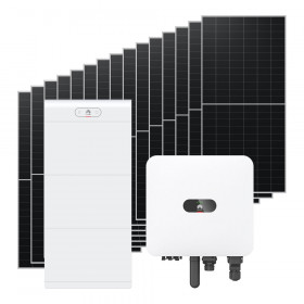 SOLAR ROOFTOP (โซล่าร์เซลส์ติดหลังคา) HUAWEI SURE 10KW 1PHASE 21KWH PACKAGE HYBRID BATTERY + INSTALL