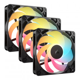 CASE FAN (พัดลมเคส) CORSAIR RS-R ARGB - 120MM ARGB BLACK CO-9050196-WW 3-PACK