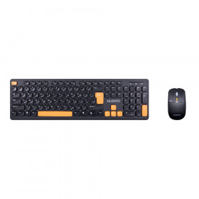 KEYBOARD & MOUSE (คีย์บอร์ดและเมาส์ไร้สาย) NUBWO NKM648 - BLACK