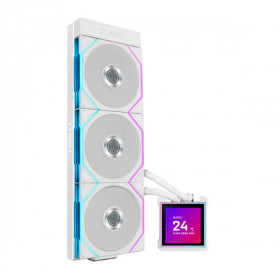 CPU LIQUID COOLER (ระบบระบายความร้อนด้วยน้ำ) LIAN LI HYDROSHIFT II LCD-S 360 TL - WHITE GHS2LCDS36TFW