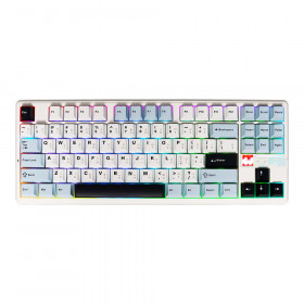 WIRELESS KEYBOARD (คีย์บอร์ดไร้สาย) AULA F87 PRO V2 - STAR SWITCH RGB EN/TH GLACIER BLUE