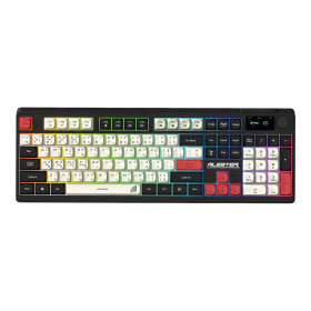 WIRELESS KEYBOARD (คีย์บอร์ดไร้สาย) SIGNO KB-733BLK ALESTER - RUBBER DOME SWITCH RGB EN/TH BLACK