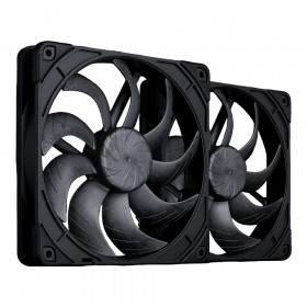 CASE FAN (พัดลมเคส) NOCTUA NF-A14X25 G2 PWM SX2-PP CHROMAX.BLACK - 140MM PWM 2-PACK