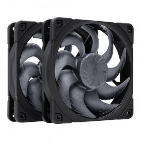 CASE FAN (พัดลมเคส) NOCTUA NF-A12X25 G2 PWM SX2-PP CHROMAX.BLACK - 120MM PWM 2-PACK