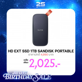 1 TB PORTABLE SSD (เอสเอสดีพกพา) SANDISK PORTABLE SSD (BLACK) (SDSSDE30-1T00-G26)