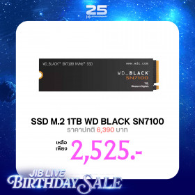 1 TB SSD (เอสเอสดี) WD BLACK SN7100 - PCIe 4x4 NVMe M.2 2280 (WDS100T4X0E)
