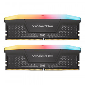 16GB (8GBx2) DDR5 5200MHz RAM (หน่วยความจำ) CORSAIR VENGEANCE RGB RS DDR5 - AMD EXPO INTEL XMP CL40 GREY CMG16GX5M2B5200Z40