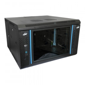 19 INCH WALL RACK (ตู้แร็ค) LINK CW2-60606G TEMPERED GLASS WALL RACK 6U - 60x60x37 CM 2 PART