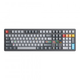 WIRELESS KEYBOARD (คีย์บอร์ดไร้สาย) AULA F108 PRO V2 - SEASCAPE SWITCH RGB EN/TH GRAY