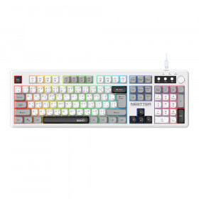 KEYBOARD (คีย์บอร์ด) SIGNO KB-714WG NESTTER - RUBBER DOME SWITCH RGB EN/TH WHITE-GRAY-BLACK