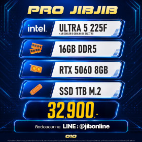 COMPUTER SET JIBJIB-010 ULTRA 5 225F / RTX5060 8GB / 16GB DDR5 / M.2 1TB