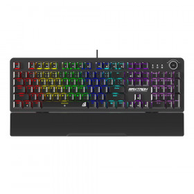 KEYBOARD (คีย์บอร์ด) SIGNO KB-732 MAXTRON - RED SWITCH MULTI COLOR BACKLIT EN/TH BLACK