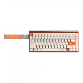 WIRELESS KEYBOARD (คีย์บอร์ดไร้สาย) AULA HERO 75 HE - SPIRITCLOUD MAGNETIC SWITCH RGB EN/TH ORANGE