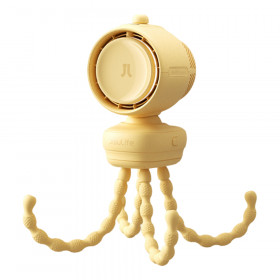 HANDHELD MINI FAN (พัดลมพกพาขนาดเล็ก) JISULIFE STROLLER FAN 3 - YELLOW JSL-6975061536185