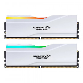 32GB (16GBx2) DDR5 6000MHz RAM (หน่วยความจำ) G.SKILL TRIDENT Z5 NEOX RGB DDR5 - AMD EXPO ULL / AMD EXPO CL26 MATTE WHITE F5-6000A2636H16GX2-TZ5NXRW