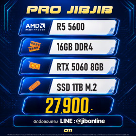 COMPUTER SET JIBJIB-011 RYZEN5 5600 / RTX5060 8GB / 16GB DDR4 / M.2 1TB