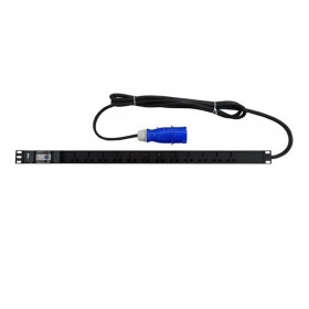 PLUG (ปลั๊กไฟ) LINK CH-10412 PDU - 12 x OUTLET 1 x SWITCH 3680W 3M CIRCUIT BREAKER 16A + POWER PLUG 16A BLACK