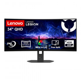 Monitor (จอมอนิเตอร์) Lenovo Legion 34W-2c 68F6GACBTH - 34 Inch VA WQHD 240Hz AMD FreeSync Premium Curved