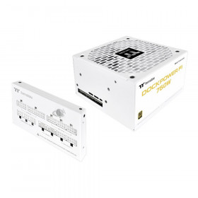 POWER SUPPLY (อุปกรณ์จ่ายไฟ) THERMALTAKE DOCKPOWER FI SNOW 750W - 750W 80 PLUS GOLD ATX WHITE