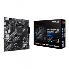 MAINBOARD (เมนบอร์ด) ASUS PRIME B550M-K ARGB - AMD SOCKET AM4 DDR4 MICRO-ATX