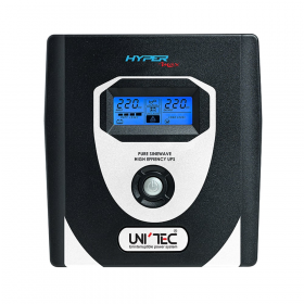 UPS (เครื่องสำรองไฟฟ้า) UNITEC HYPER MAX 1200VA/840W - PURE SINE WAVE