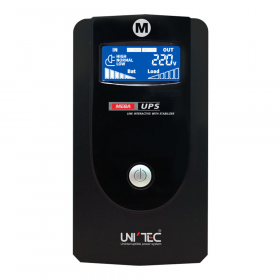 UPS (เครื่องสำรองไฟฟ้า) UNITEC MEGA 1000VA/550W