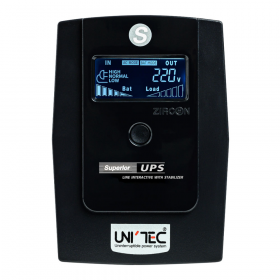 UPS (เครื่องสำรองไฟฟ้า) UNITEC SUPERIOR 1000VA/550W