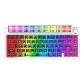 WIRELESS KEYBOARD (คีย์บอร์ดไร้สาย) AJAZZ PIXEL68 - ICE SEA SPIRIT SWITCH RGB EN/TH WHITE