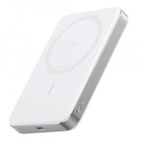 POWER BANK (พาวเวอร์แบงค์) ANKER A1664 MAGGO - 10000mAh WIRELESS WHITE A1664W21