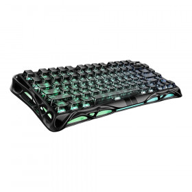 KEYBOARD (คีย์บอร์ด) GRAVASTAR MERCURY V75 - UFO HE SWITCHES RGB EN STEALTH BLACK