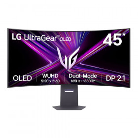 Monitor (จอมอนิเตอร์) LG UltraGear 45GX950A-B - 44.5 Inch OLED 5K2K 165Hz WFHD 330Hz Dual Mode AMD FreeSync Premium Pro Nvidia G-Sync Compatible Curved
