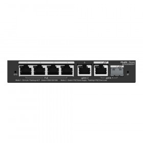 SWITCH (สวิตซ์) REYEE RG-ES206GS-P - 6-PORT GIGABIT SMART CLOUD MANAGED POE