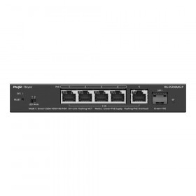 SWITCH (สวิตซ์) REYEE RG-ES206MG-P - 5 x 2.5G PORT CLOUD MANAGED POE 1 x 10G UPLINK