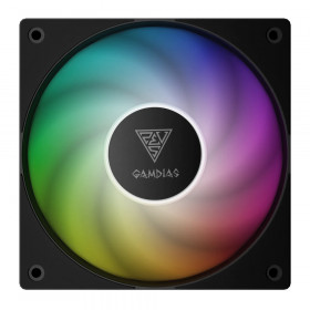 CASE FAN (พัดลมเคส) GAMDIAS NOTUS M1-1201 ARGB - 120MM ARGB PWM BLACK